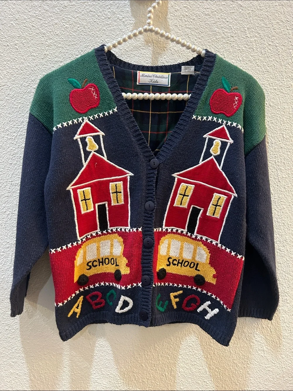 Vintage 90s Marisa Christina Kids Cardigan Set Size Girls Large